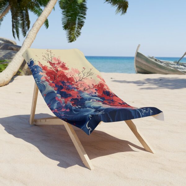 Soft Pastel Bohemian Bliss: Nature Mosaic Vector Beach Towel