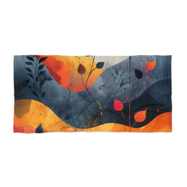 Soft Pastel Boho Chic: Minimalist Abstract Shapes Beach Towel Personalized - Image 2